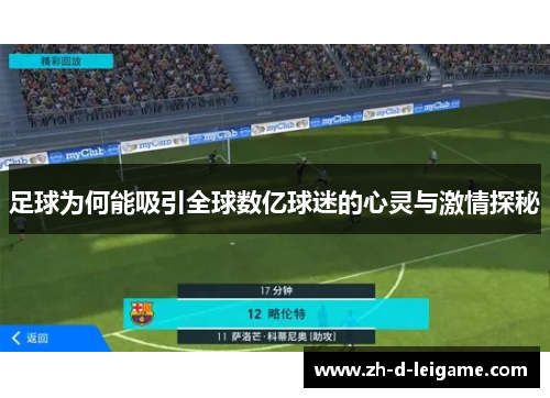 足球为何能吸引全球数亿球迷的心灵与激情探秘
